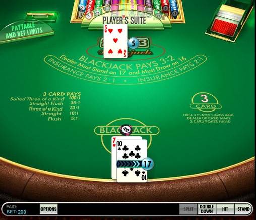 Блэкджек 21+3 Blackjack