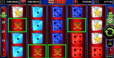 40 King: Выигрыши