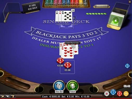 Блэкджек Blackjack Single Deck