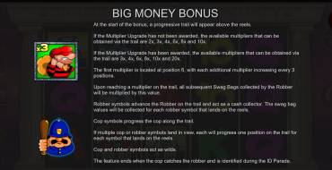 Cops`n`Robbers Bigger Big Money: Бонусные игры