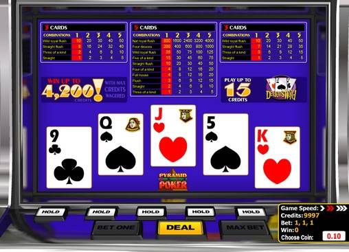 Видео-пекер Deuces Wild Pyramid Poker