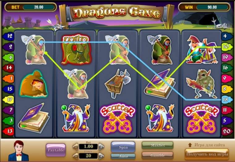 Видео покер Dragons Cave демо-игра