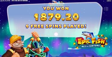 Epic Fish: Net of Fortune: Выигрыши