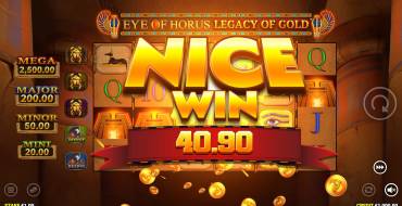 Eye of Horus Legacy of Gold: Выигрыши