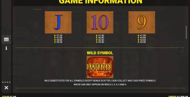 Eye of Horus Legacy of Gold: Таблица выплат 2