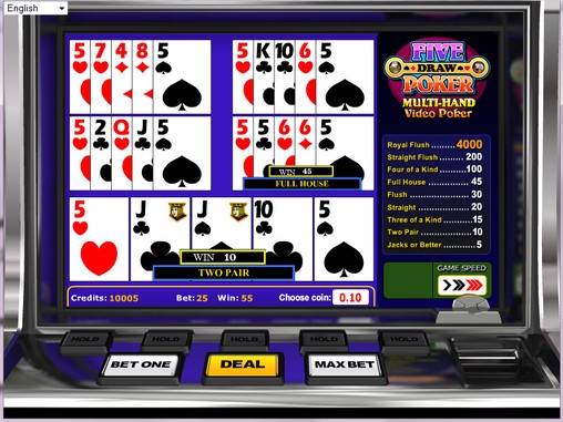 Видео-пекер Five Draw Poker