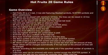 Hot Fruits 100: Правила