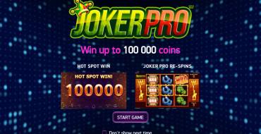 Joker Pro: Особенности