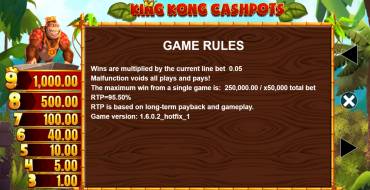 King Kong Cashpots: Правила