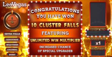 Leo Vegas Cluster Gems: Бонусные игры