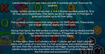 Lobster Hotpop: Правила