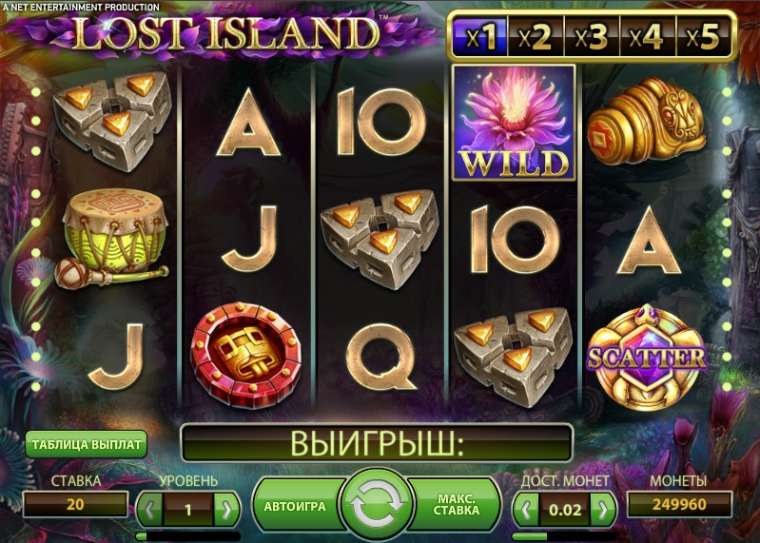 Видео покер Lost Island демо-игра