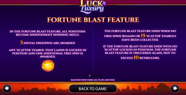 Luck & Luxury: Бонусные игры
