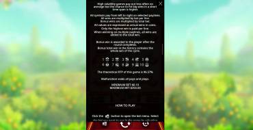 Lucky Mouse: Таблица выплат