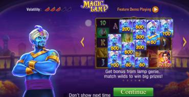Magic Lamp: Уникальные функции