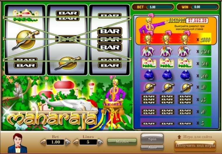 Видео покер Maharaja демо-игра