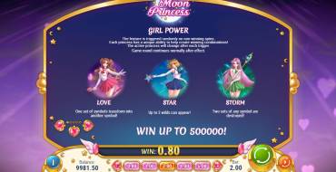 Moon Princess: Бонусы