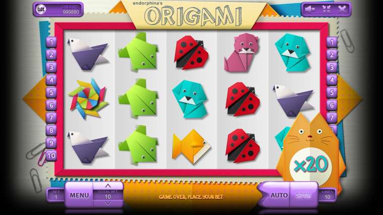 Видео покер Origami демо-игра