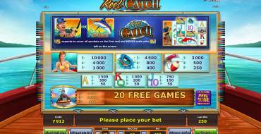 Reel Catch: Символы