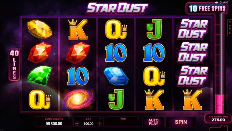 Видео покер Star Dust демо-игра