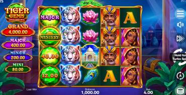 Tiger Gems: Hold and Win: Игровой автомат