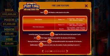 Ultimate Fire Link China Street: Бонусные игры