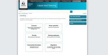 Tasmanian Liquor and Gaming Commission: Сайт Tasmanian Liquor and Gaming Commission