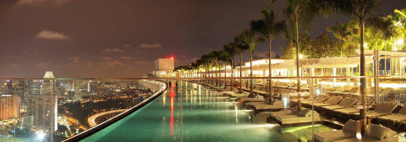 бассейн на крыше казино в сингапуре